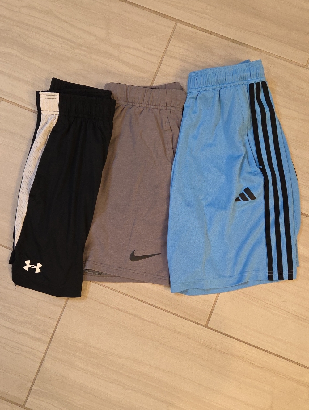 Three Pack Shorts - Adidas, Nike, & Under Armor